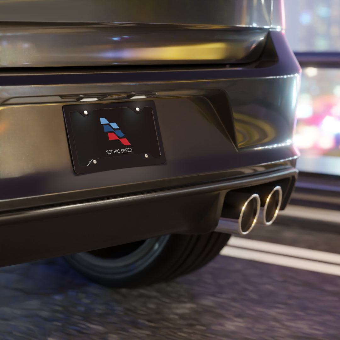 Sophic Speed License Plate
