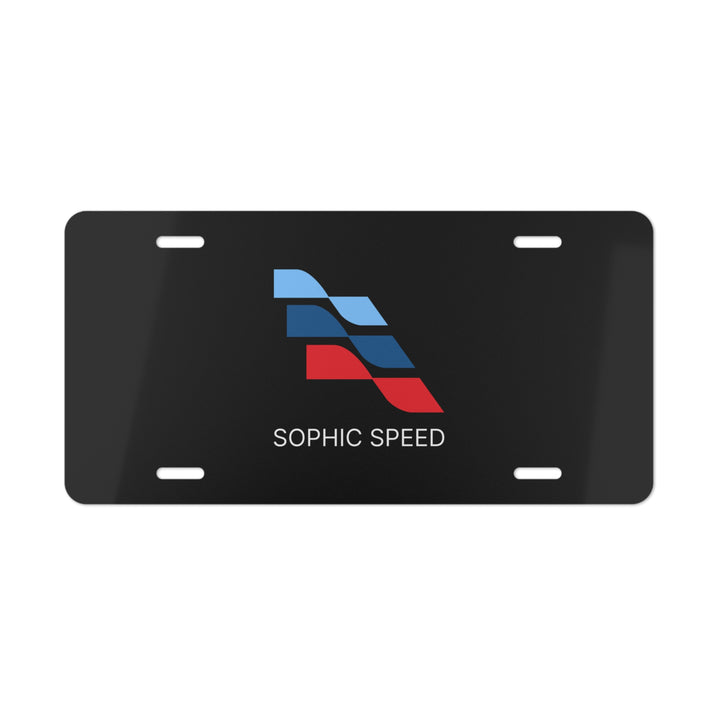 Sophic Speed License Plate