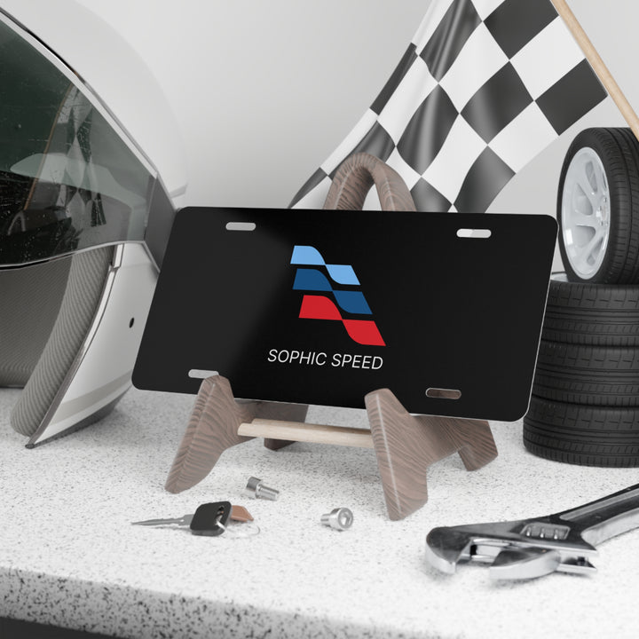 Sophic Speed License Plate
