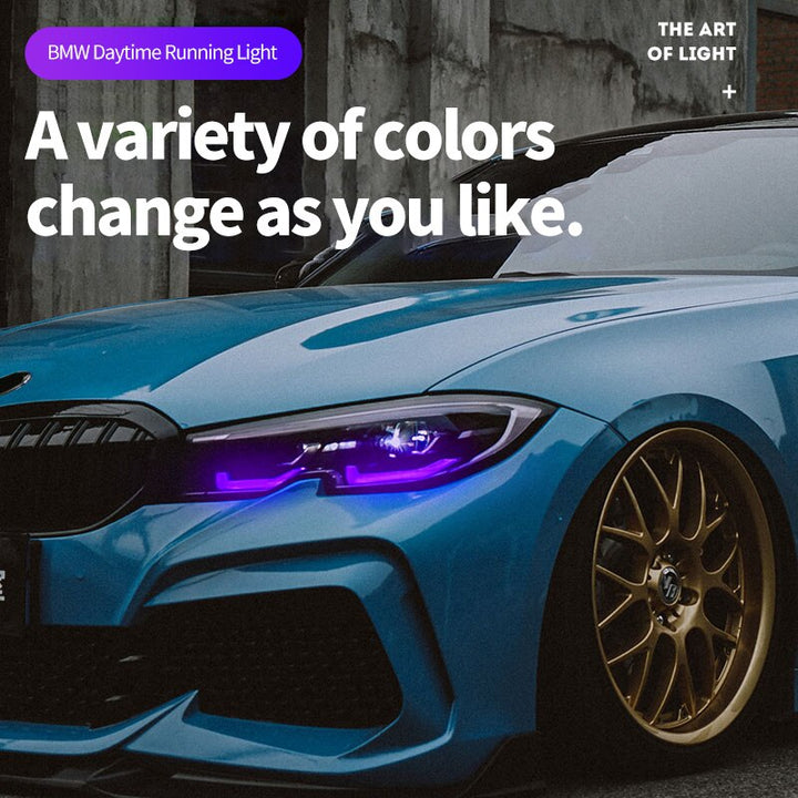 BMW 3 series multi-color LED daytime running lights