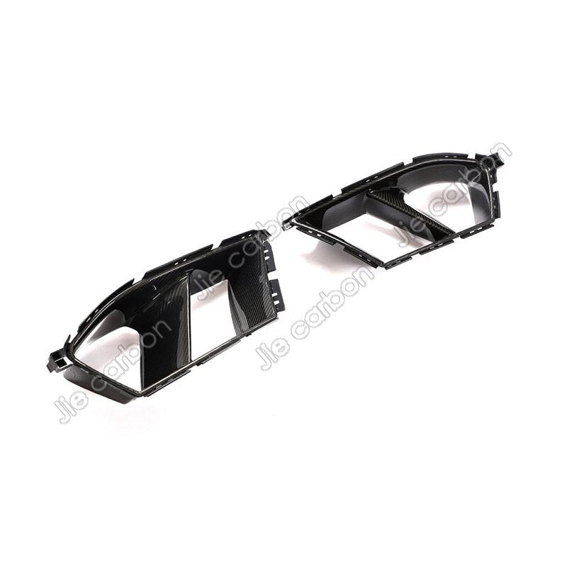 Carbon Front Bumper Air Vent Covers Trims