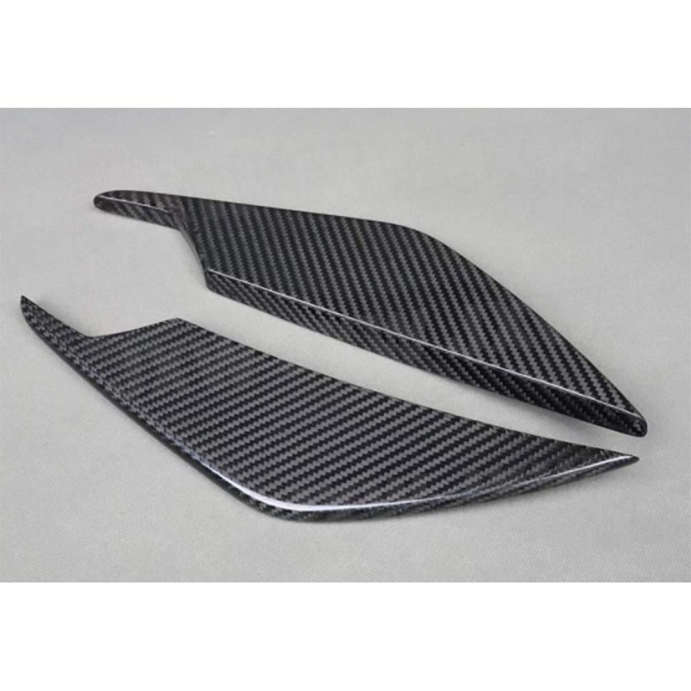 Dry Carbon Fiber Front Bumper Bodykit Side Fin Flaps