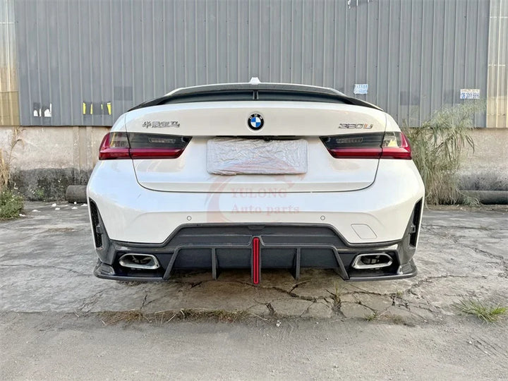 Carbon Fiber rear diffuser with led for BMW 3 series G20 LCI 2023-2024