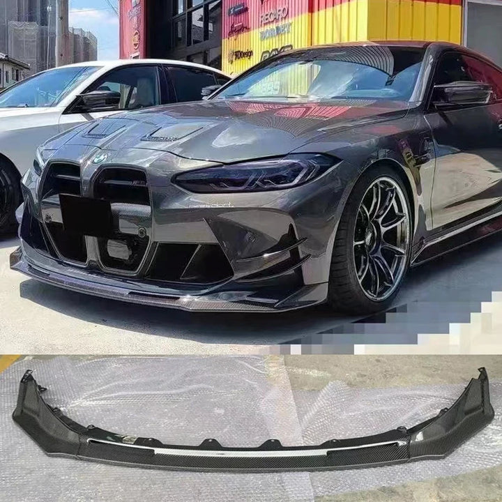 BMW G80 G82 M3 M4 2021 2022 V Style Carbon Fiber Splitter Lip