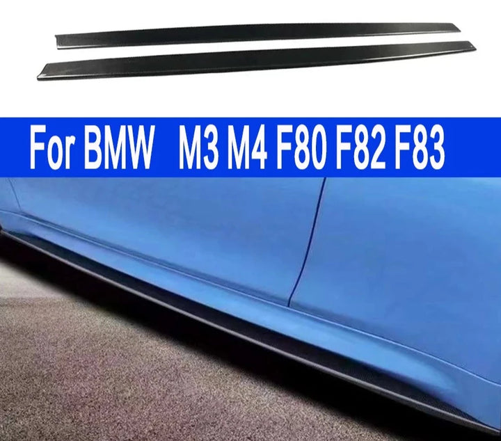 BMW M3 M4 F80 F82 F83 2014-2020 Carbon Fiber Side Skirts