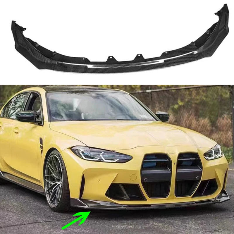 BMW G80 G82 M3 M4 2021 2022 V Style Carbon Fiber Splitter Lip