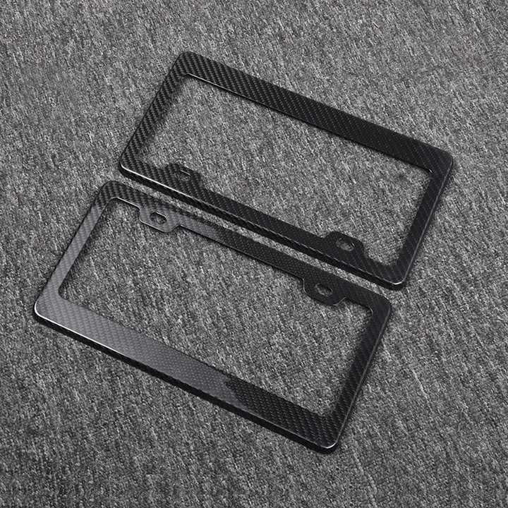 Real carbon fiber license plate frame