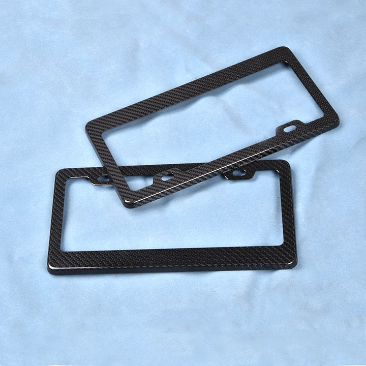 Real carbon fiber license plate frame