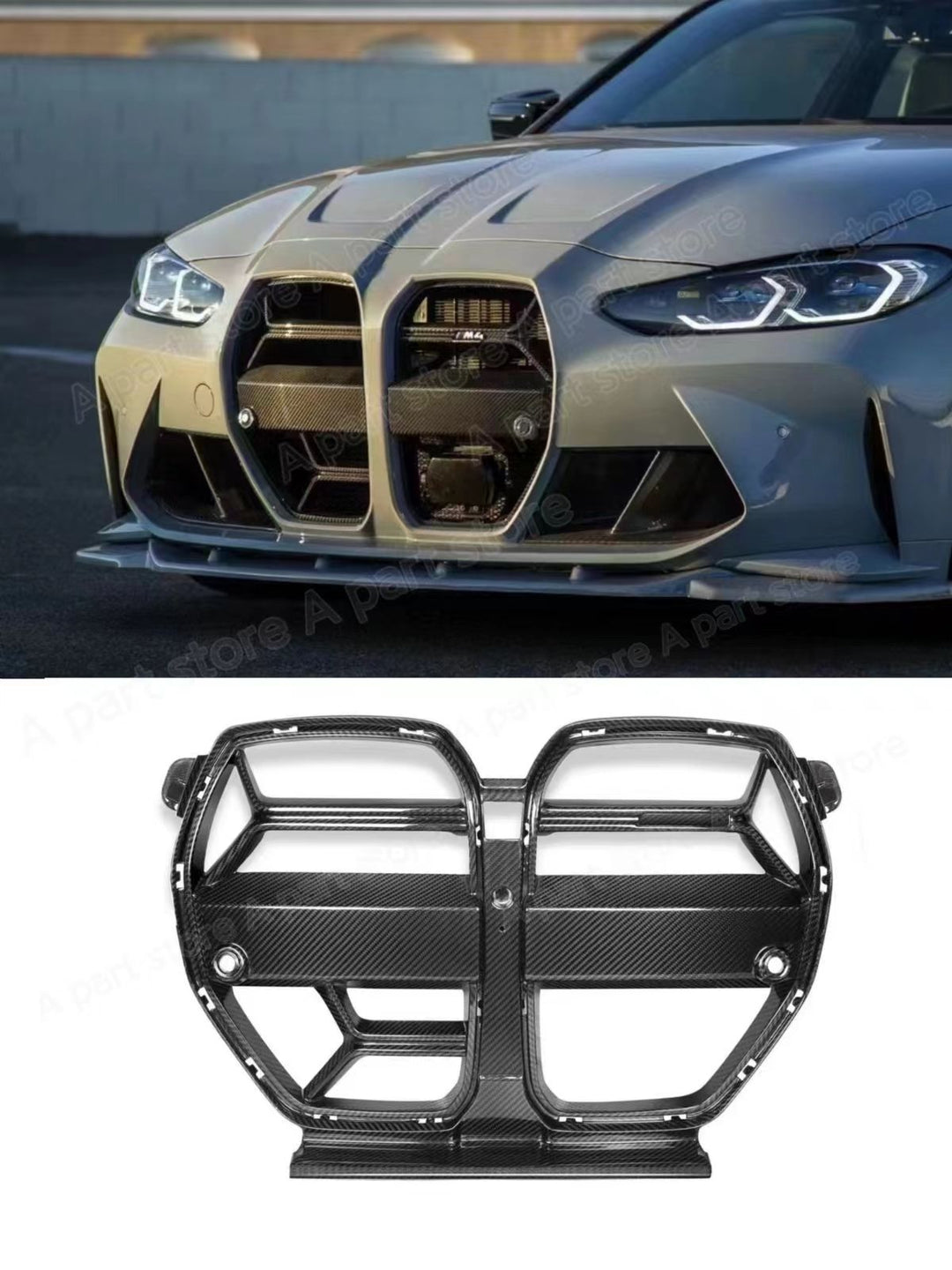 Carbon Fiber Front Bumper Grill