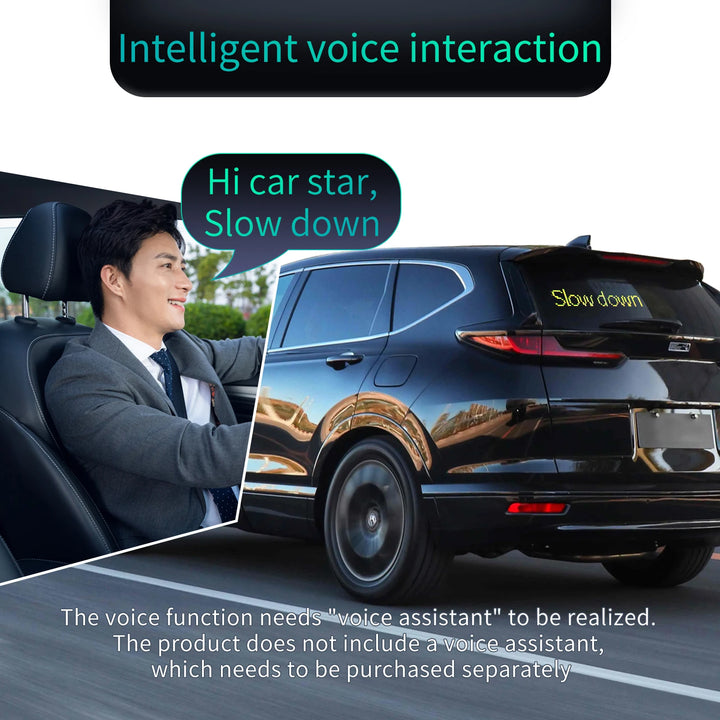 Flexible LED RGB Panel Car Rear Window Sign Flexible Display Screen Bluetooth Phone APP Control Custom Text Emoji for Car