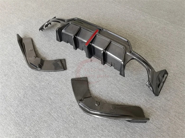 Carbon Fiber rear diffuser with led for BMW 3 series G20 LCI 2023-2024