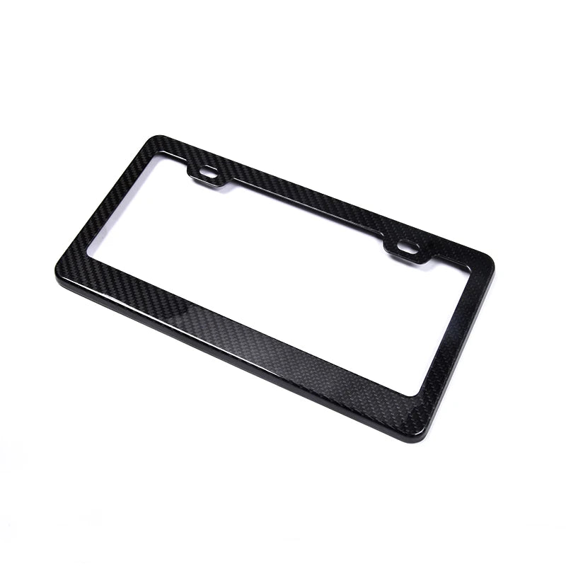 Real carbon fiber license plate frame