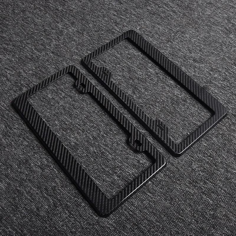 Real carbon fiber license plate frame