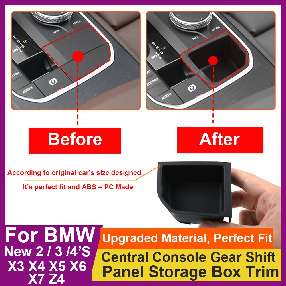 Interior Central Gear Shift Storage Box Trim