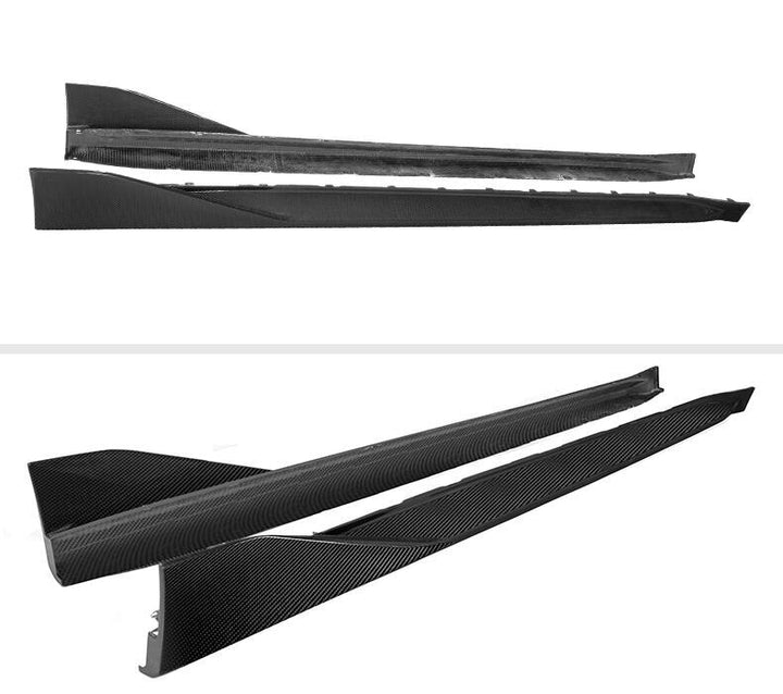 Carbon Fiber Body Side Skirt Kit Lip Spoiler High